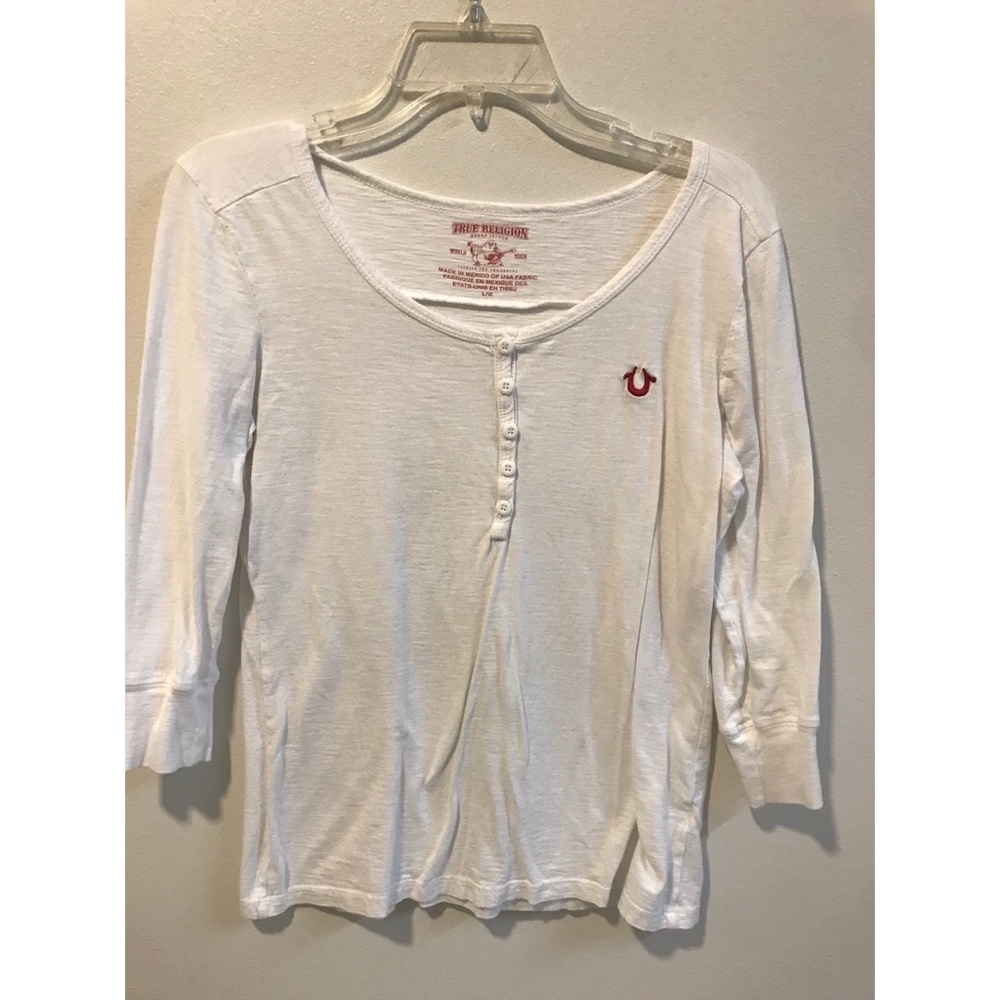 3/4 sleeve True Religion blouse